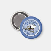 米国海軍シービー マグネット (正面/裏面)