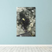 米国海軍ダイバー キャンバスプリント (インサイチュ (ウッドフロア))