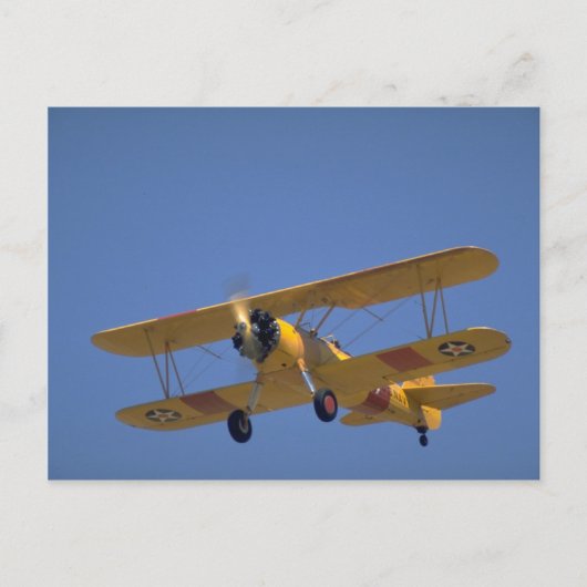 米国海軍バージョン、Stearman N3N3 ポストカード (正面)