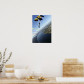 米国海軍パラシュートチームのメンバー ポスター (キッチン)