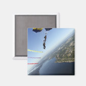 米国海軍パラシュートチームのメンバー マグネット (正面/裏面)