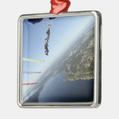 米国海軍パラシュートチームのメンバー メタルオーナメント (左)