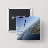 米国海軍パラシュートチームのメンバー 缶バッジ (正面&裏面)