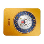 米国海軍ファミリーフレキシブルフォトマグネット マグネット (横)