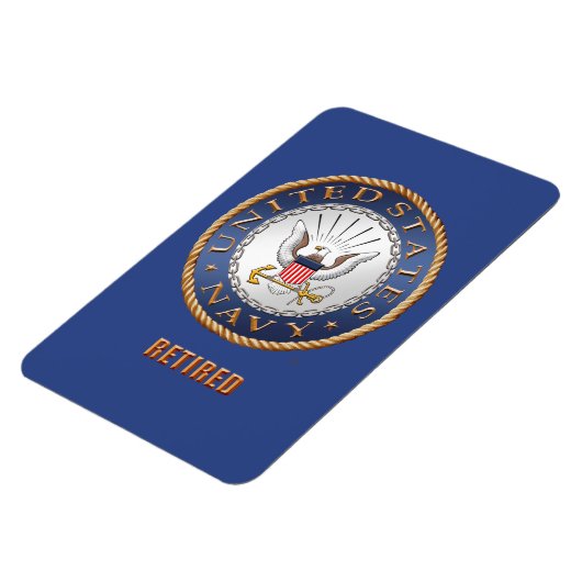 米国海軍フレキ退職したシブル写真磁石 マグネット (左側)