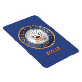 米国海軍フレキ退職したシブル写真磁石 マグネット (右側)