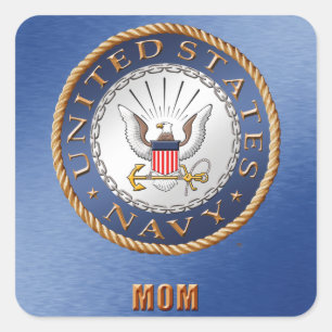 米国海軍マムステッカー スクエアシール