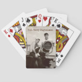 米国海軍信号員、米国海軍ヴィンテージ遊のカード トランプ (裏面)