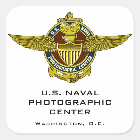 米国海軍写真センターのシール スクエアシール (正面)