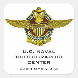 米国海軍写真センターのシール スクエアシール
