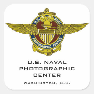 米国海軍写真センターのシール スクエアシール