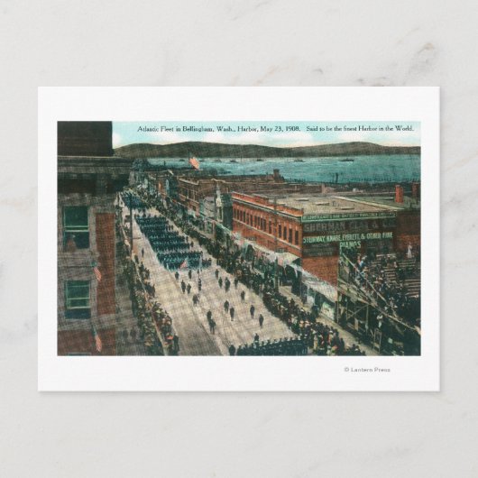米国海軍大西洋艦隊 ポストカード (正面)