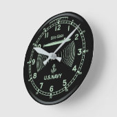 米国海軍時計 模造品 ラウンド壁時計 (傾斜)