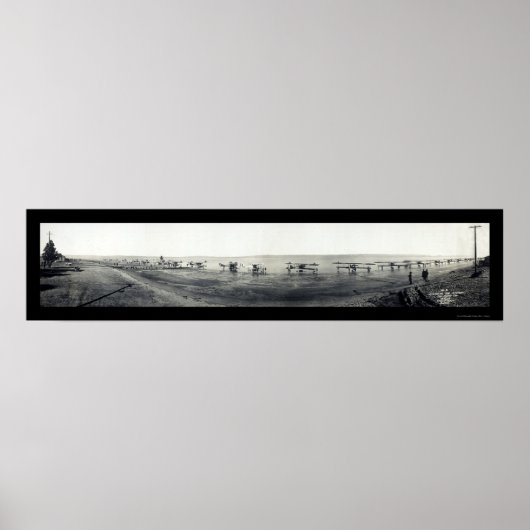 米国海軍航空機CA写真1918 ポスター (正面)