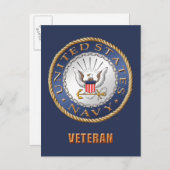 米国海軍退役軍人はがき ポストカード (正面/裏面)