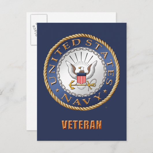 米国海軍退役軍人はがき ポストカード (正面/裏面)