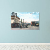 米国海軍造船所へのエントランスビュー キャンバスプリント (インサイチュ (ウッドフロア))