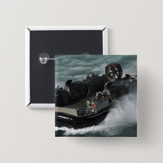 米国海軍陸揚げクラフト用エアクッション 缶バッジ (正面&裏面)