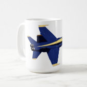 米国海軍/海兵隊員のブルーエンジェルF-15のマグ コーヒーマグカップ (正面左)