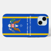 米国海軍+防衛徽章のカスタマイズデザイン Case-Mate iPhoneケース (裏面 (横))
