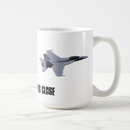 米国海軍F-18によってすごいスズメバチのマグ コーヒーマグカップ (右)