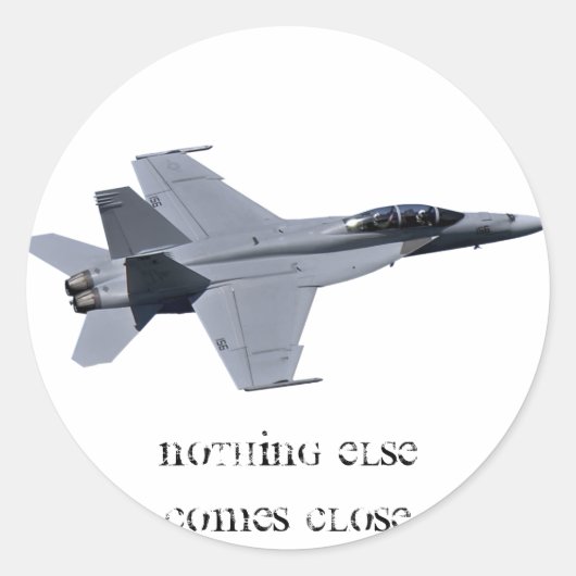 米国海軍F-18スーパーホーネットシール ラウンドシール (正面)