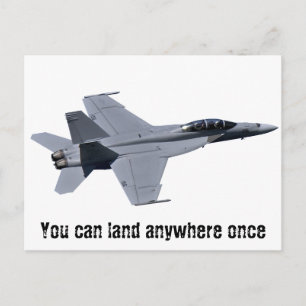 米国海軍F-18ホーネすごいハガキ ポストカード