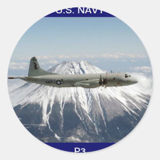 米国海軍P3航空機ステッカー ラウンドシール