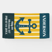 米国海軍PIR卒業ドアバナー 横断幕 (横)