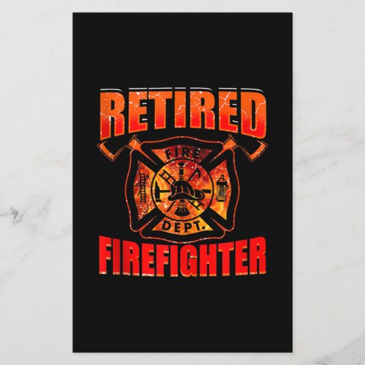 米国消防士アメリカ国旗の赤線 チラシ (正面)