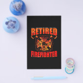 米国消防士アメリカ国旗の赤線 チラシ (シングル)