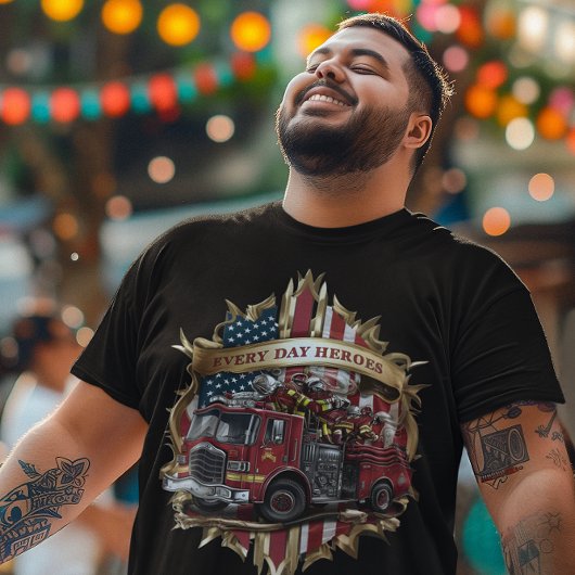 米国消防士紋章 Tシャツ