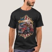 米国消防士紋章 Tシャツ (正面)