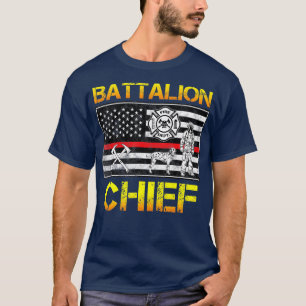 米国消防大隊チーフファイアマンヒーロー Tシャツ