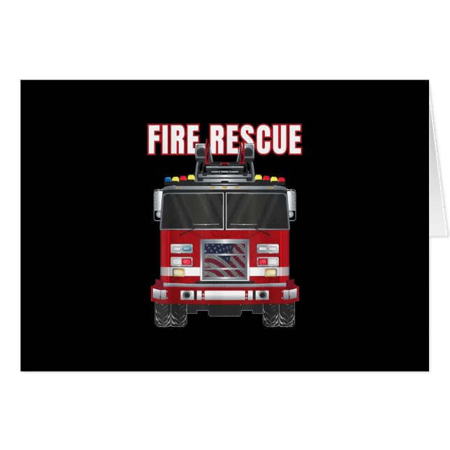 米国消防消防署トラック (正面横)