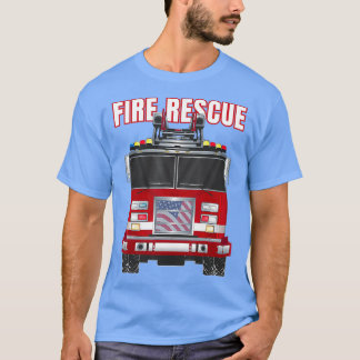 米国消防消防署トラック Tシャツ