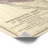 米国温度 ポスター (角)