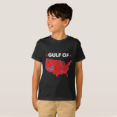 米国湾おもしろい州旗 Tシャツ (正面フル)