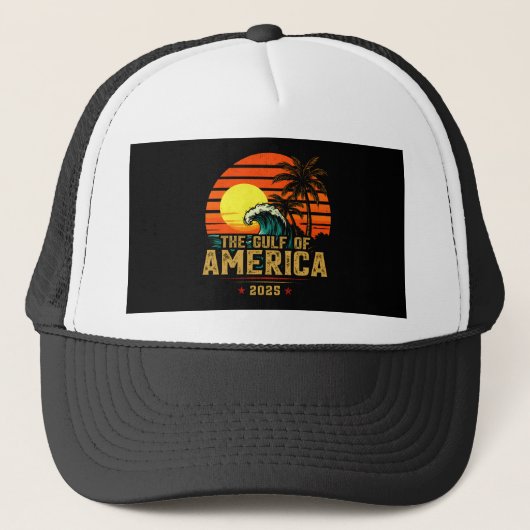 米国湾アメリカEst 2025レトロヴィンテージ キャップ (正面)