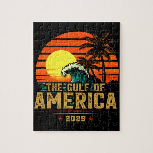 米国湾アメリカEst 2025レトロヴィンテージ ジグソーパズル (縦)