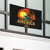 米国湾アメリカEst 2025レトロヴィンテージ 横断幕 (ビルの外側)