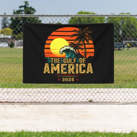 米国湾アメリカEst 2025レトロヴィンテージ 横断幕 (インサイチュ)