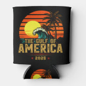 米国湾アメリカEst 2025レトロヴィンテージ 缶クーラー (正面)