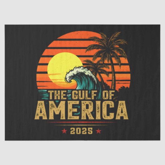米国湾アメリカEst 2025レトロヴィンテージ 薄葉紙 (正面)