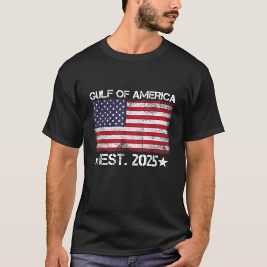 米国湾アメリカEst 2025ヴィンテージアメリカ合衆国F Tシャツ (正面)