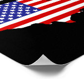 米国湾トランプ米国地図 ポスター (角)