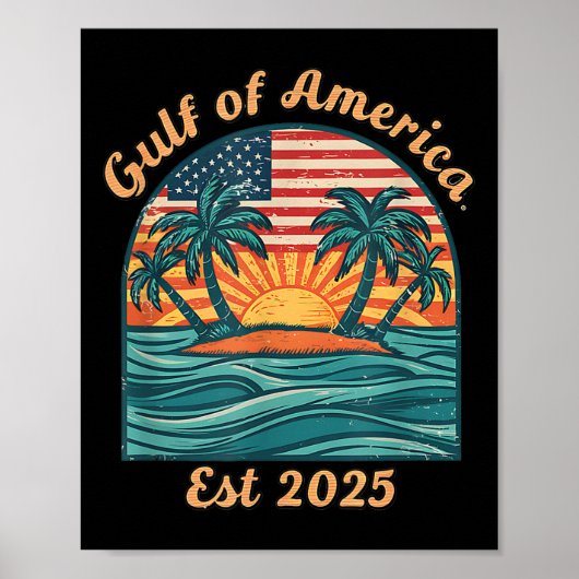 米国湾メキシおもしろいコ湾2025年 ポスター (正面)