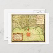 米国湾岸パノラミッ統一されたクの地図 ポストカード (正面/裏面)