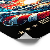 米国湾Est 2025ビーチRe ポスター (角)