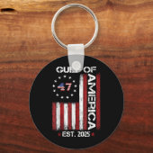 米国湾Est 2025 キーホルダー (正面)